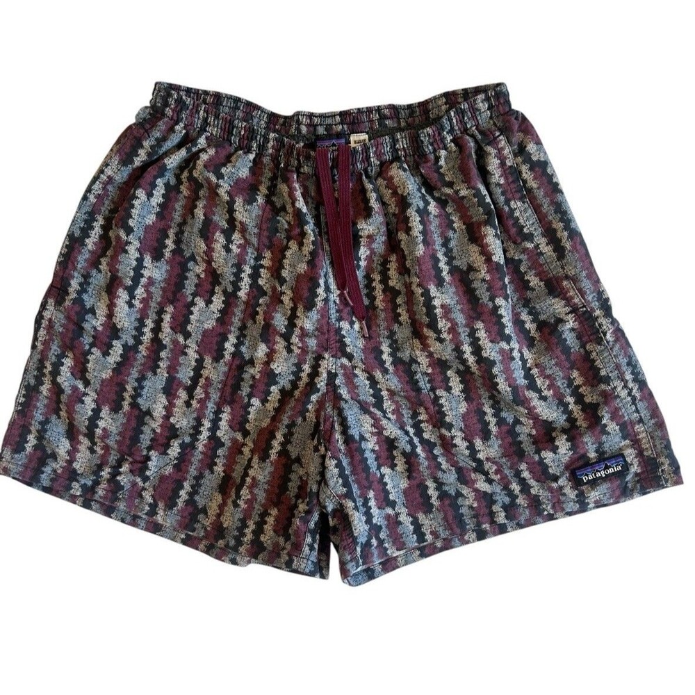 Patagonia Baggies Zig Zag Netplus Swim Trunks Board Shorts 5” Medium